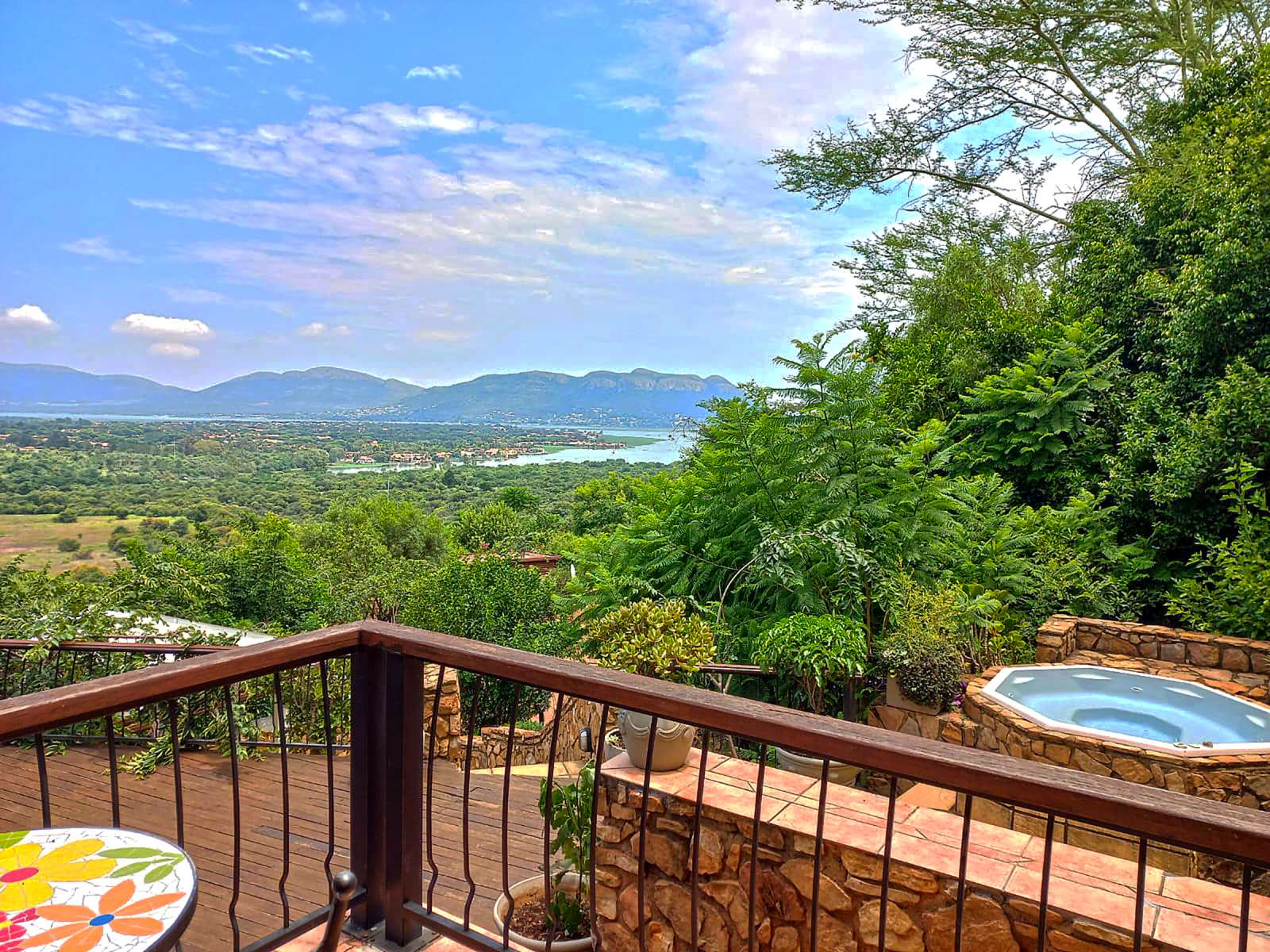 Hartbeespoort views from Heritage Lodge Jacuzzi Suite