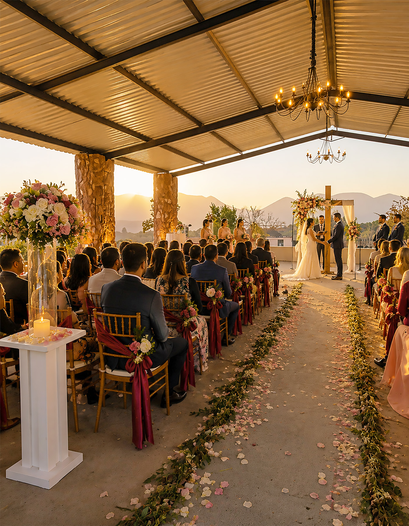 Pop-up wedding venue in Hartbeespoort at La Montagne Guest Lodge