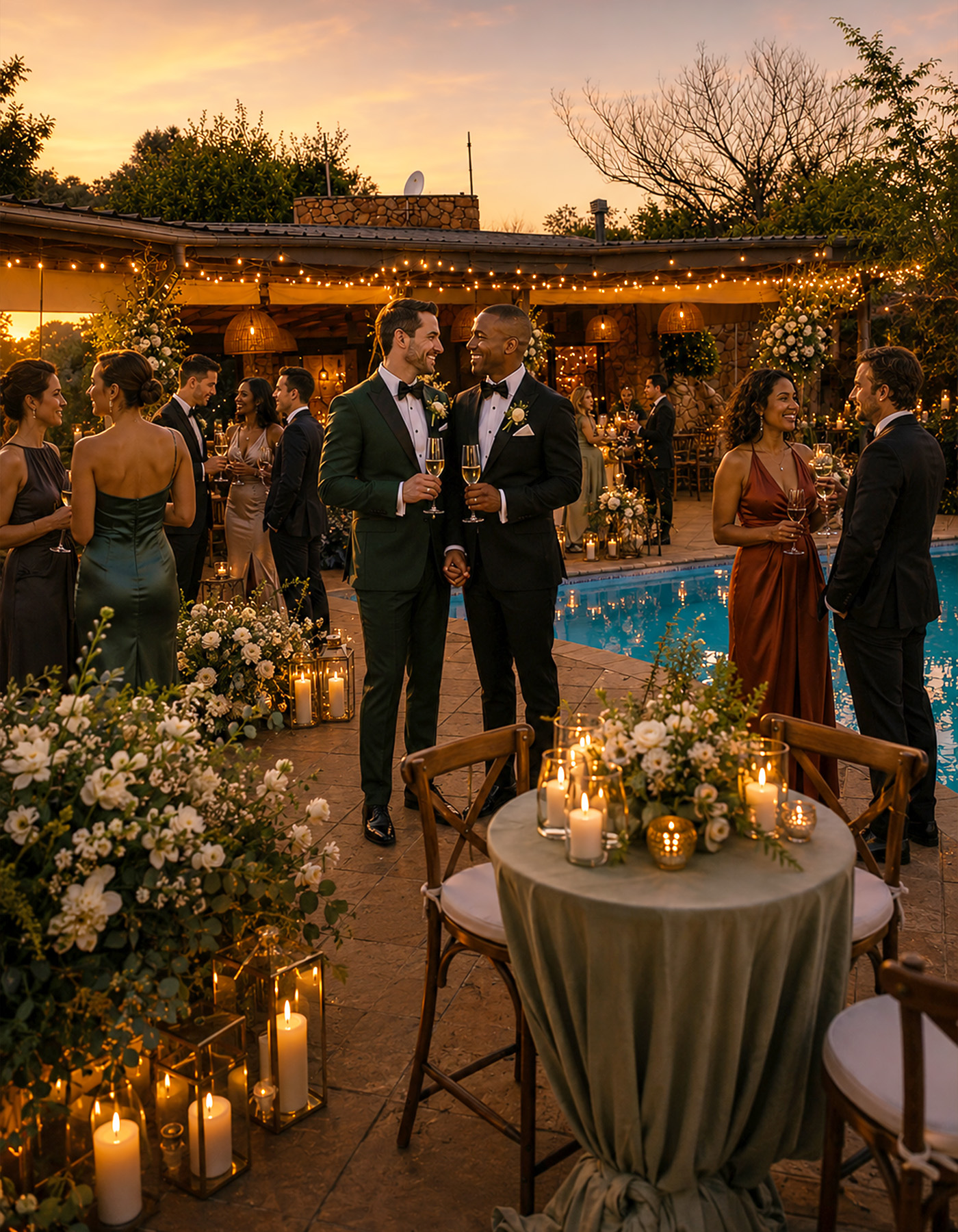 Same-sex wedding venue in Hartbeespoort at La Montagne Guest Lodge