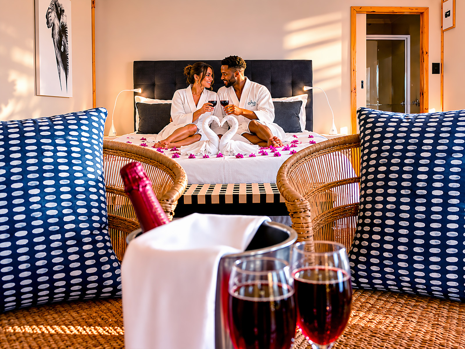 Treetop Log Cabins in Hartbeespoort at La Montagne Guest Lodge